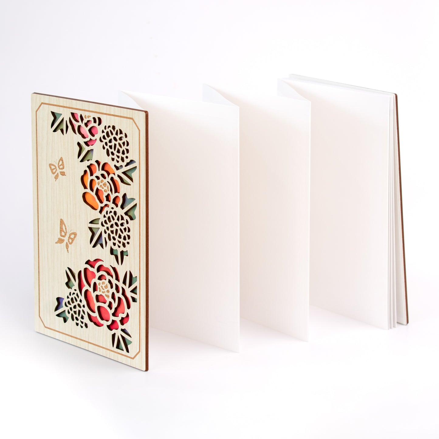 Goshuincho écrit (carnet de timbres) Pivoine et papillon