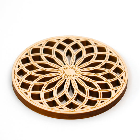 ウッド・コースター KALEIDOSCOPE 万華鏡