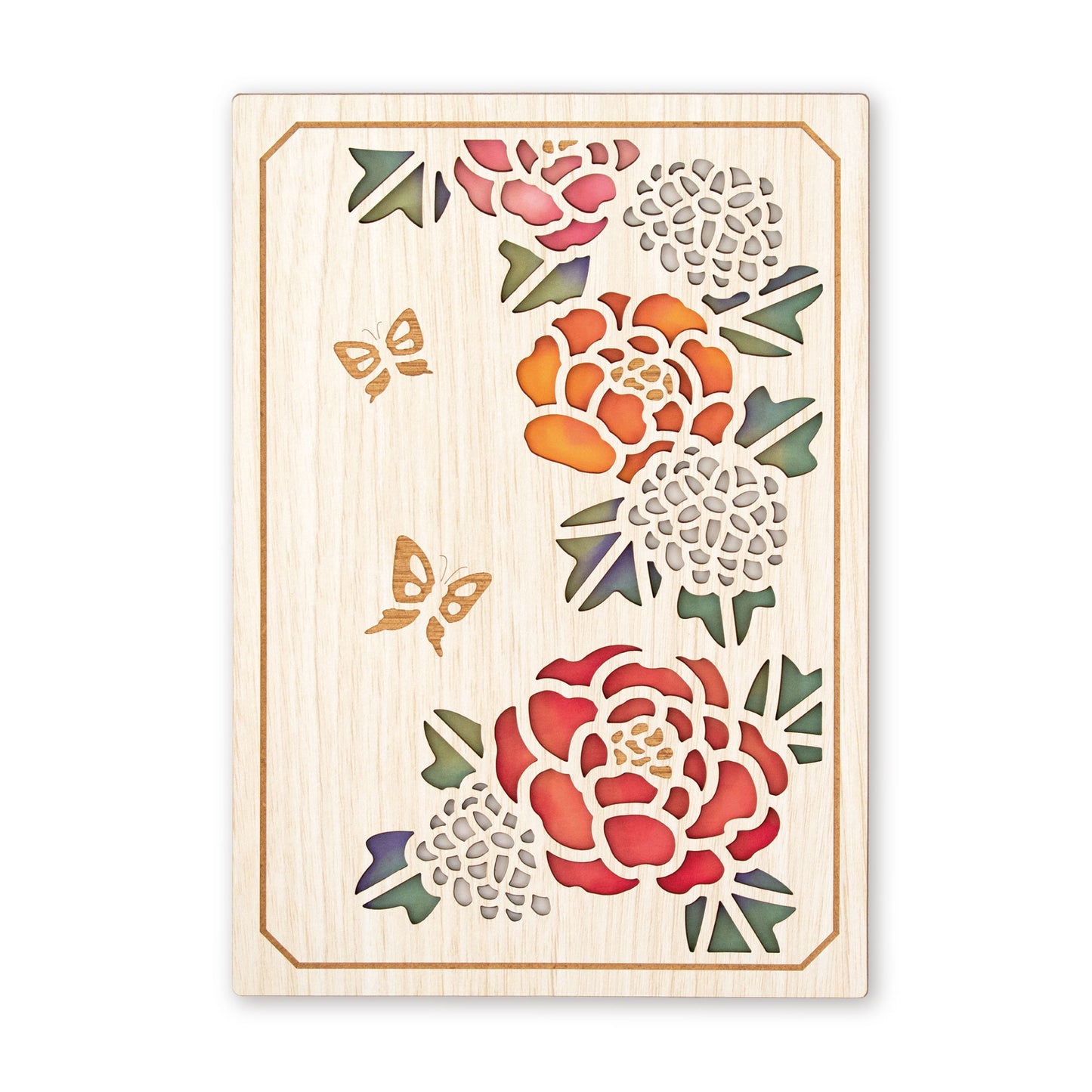 Goshuincho écrit (carnet de timbres) Pivoine et papillon