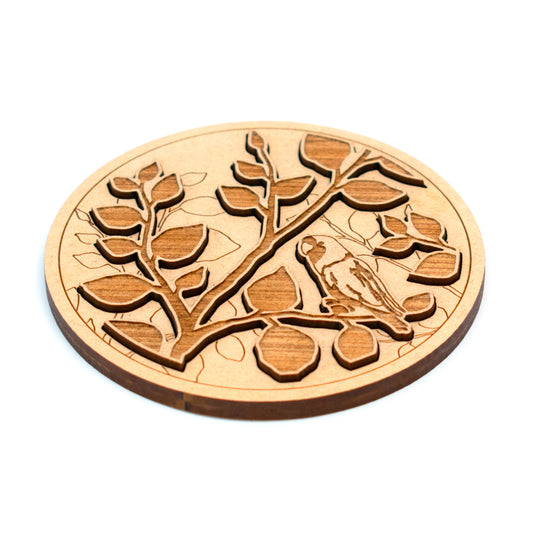 凸コースター 小鳥