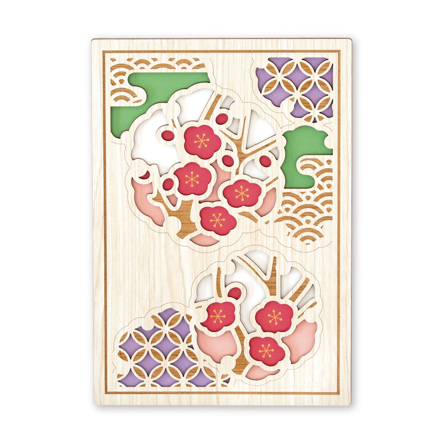 Message du printemps écrit sur Goshuincho (carnet de timbres)