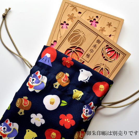 巾着ポーチ 縁起物