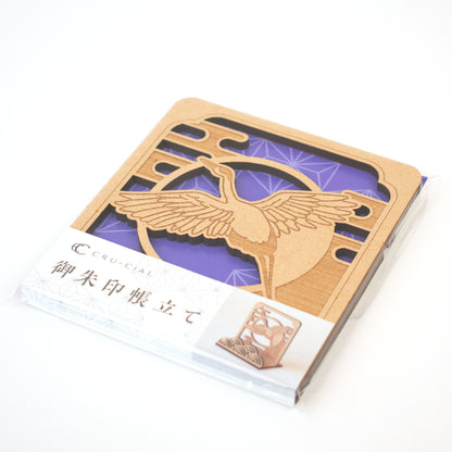 御朱印帳立て　鶴