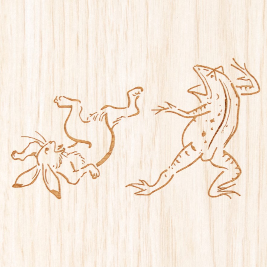 鳥獣戯画　草相撲