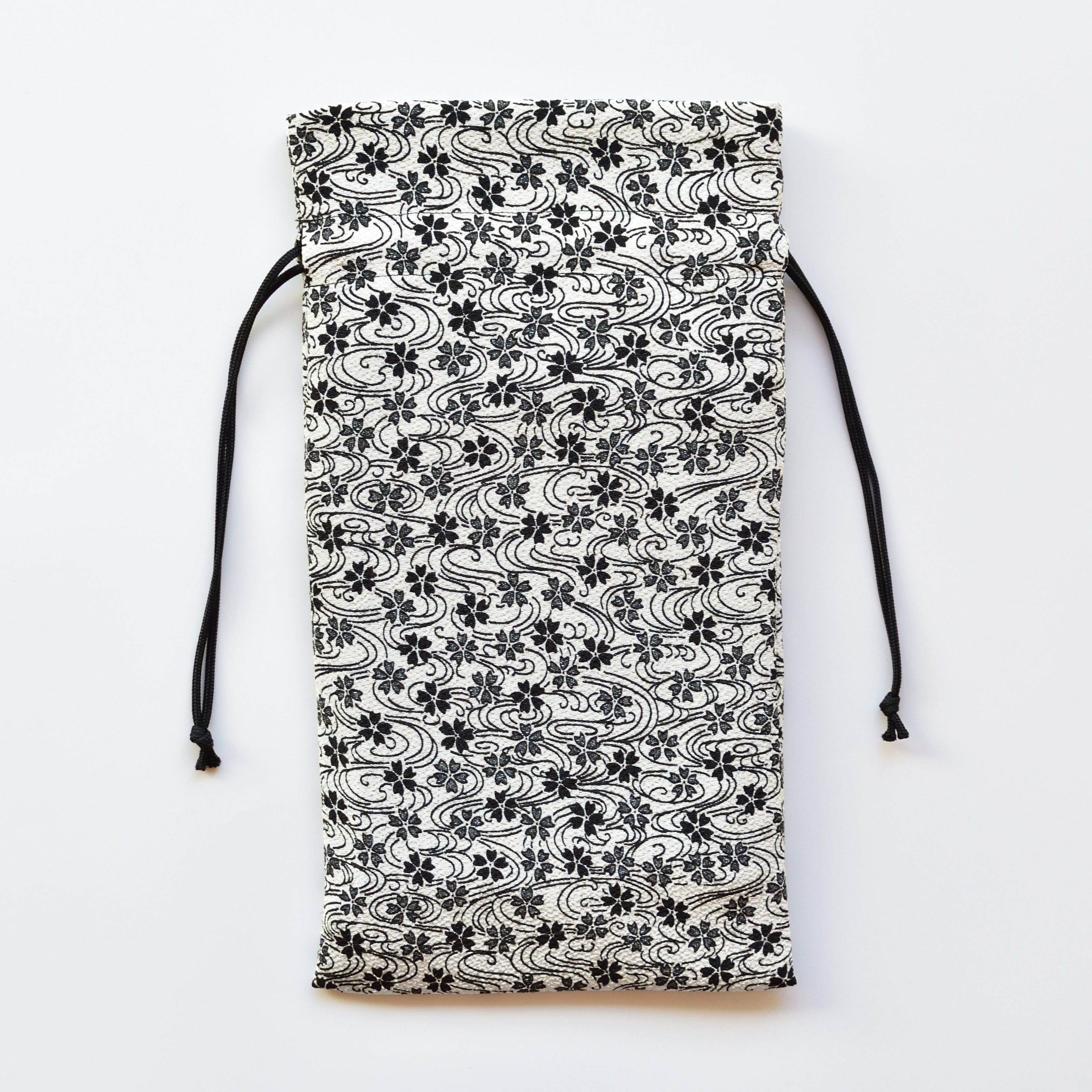 Sac à cordon Futago Chirimen Sakuragawa