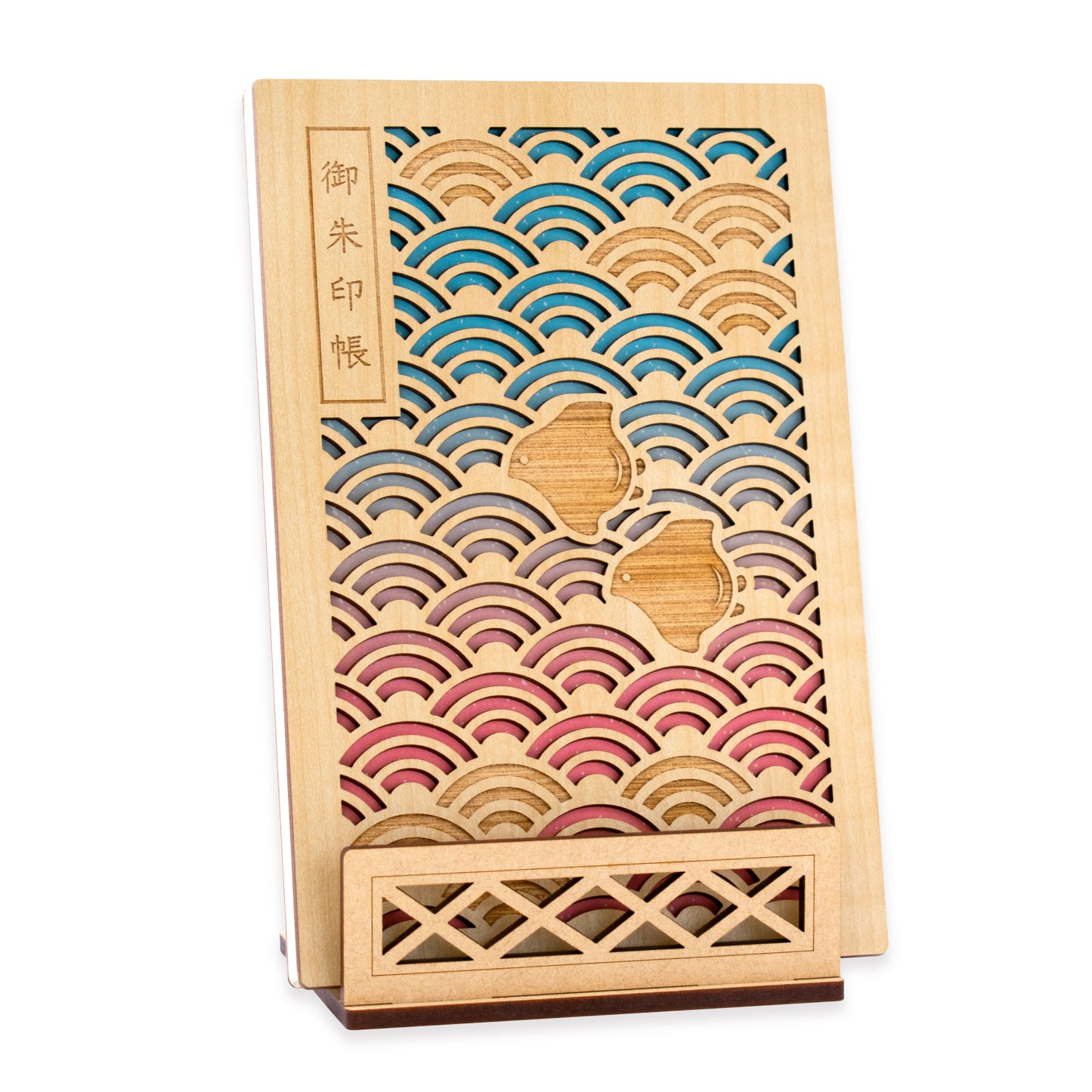 御朱印帳立て　麻の葉