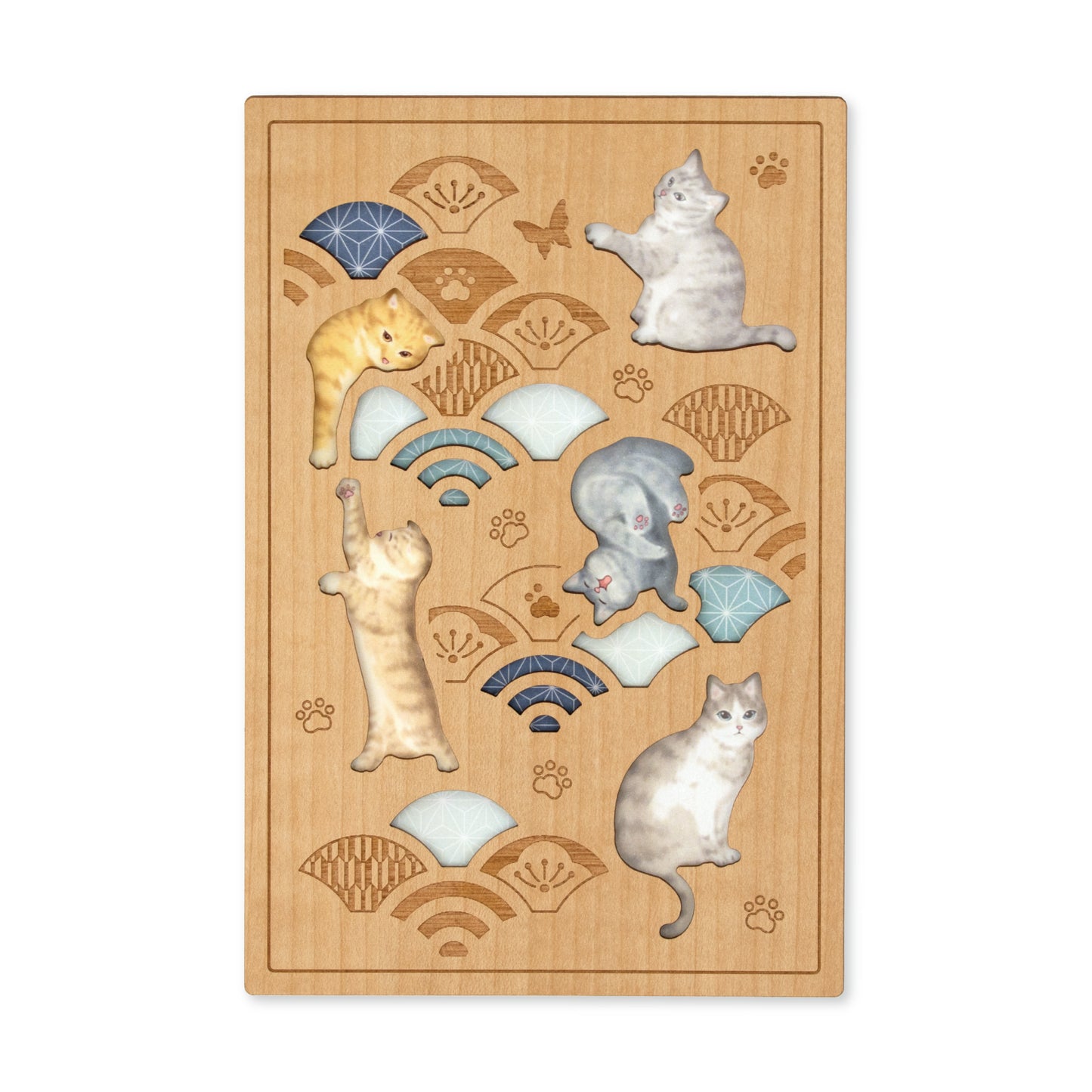 御朱印帳　戯れ猫