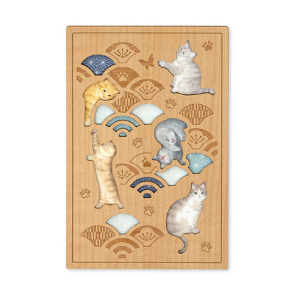 御朱印帳　戯れ猫