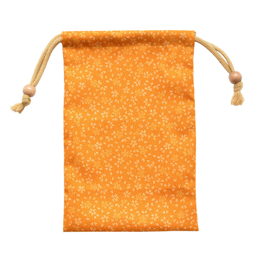 Sac à cordon, feuille de chanvre, vermillon