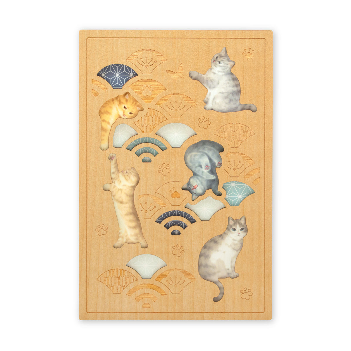 御朱印帳　戯れ猫