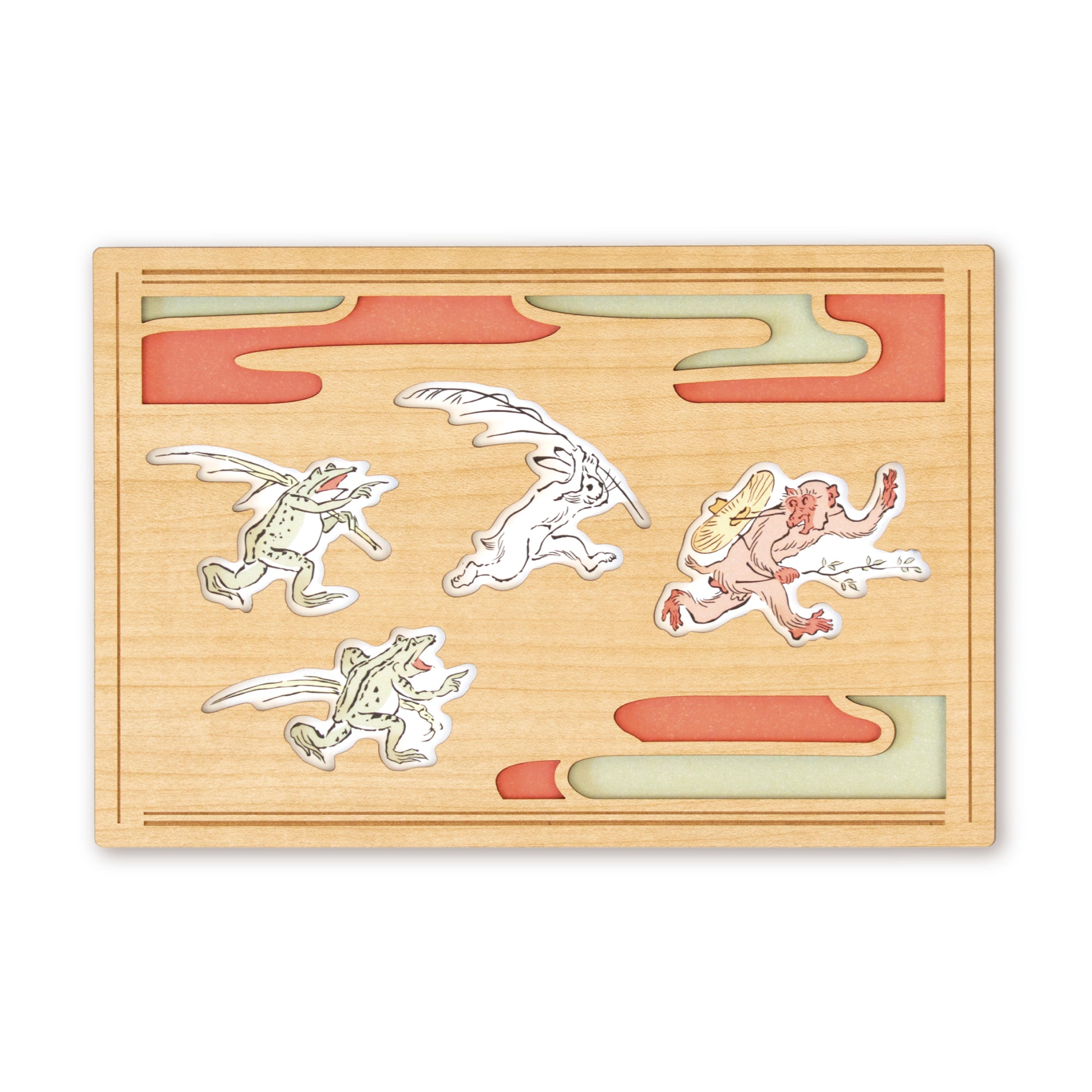 鳥獣戯画 追いかけっこ